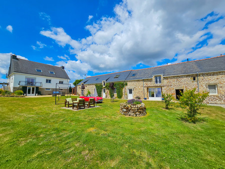 superbe maison principale rénovée et longère divisée en deux gîtes  avec grand jardin et v