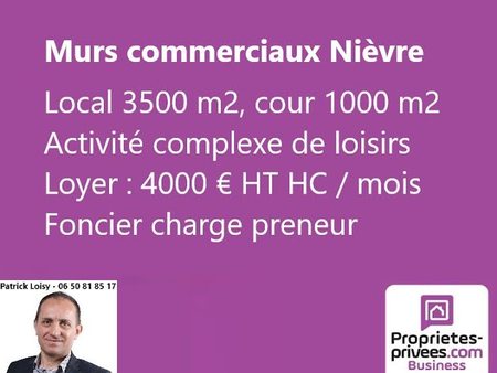 vente locaux professionnels 3500 m²