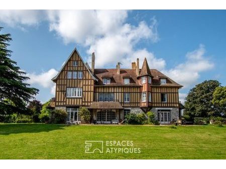 manoir anglo-normand avec piscine