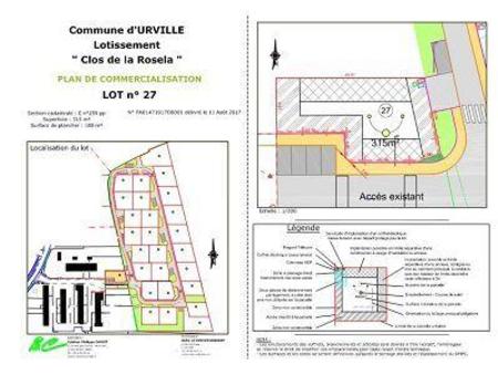 vente terrain à urville (14190) : à vendre / urville