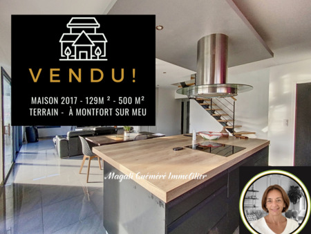 montfort sur meu - rare a la vente ! maison de 2017 non mitoyenne de 129 m² sur 500 m² de 