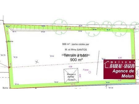 vente terrain 900 m²