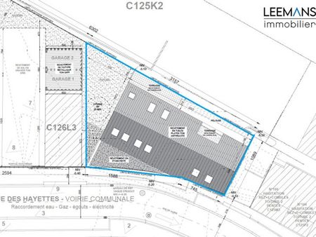 terrain à bâtir avec permis urbanisme 4 appartements