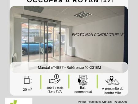 exclu - a vendre murs commerciaux occupes à royan