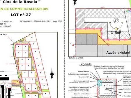 terrain 315 m² urville