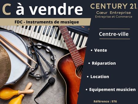 fonds de commerce  musique 1 m² lons le saunier