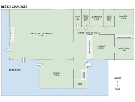 maison coeur de bourg de derval 160m2 + 70m2 aménageables sur 1700m2 de terrain