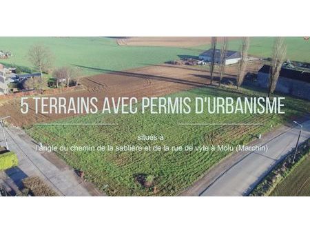 magnifiques terrains à bâtir avec permis d'urbanisme