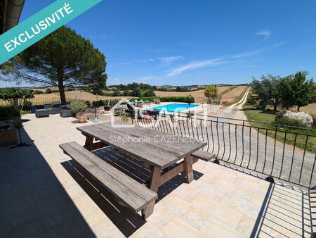 maison ancienne renovee et isolee avec 5 chambres  piscine et vue a 360°