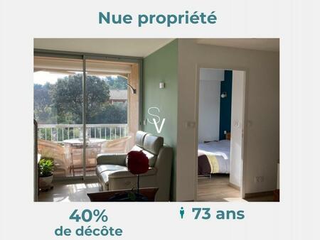 nue propriété - appartement t2 de 33 m2 avec terrasse  parking - monsieur 73 ans