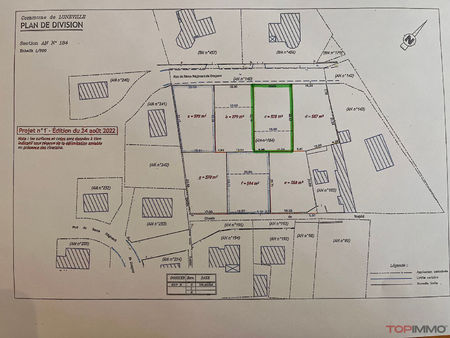 terrain constructible 578 m2 - luneville