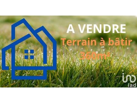 vente terrain 360 m²