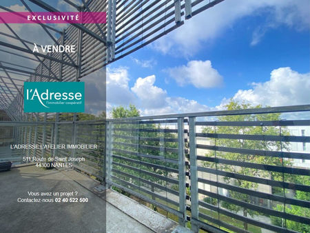 vente appartement 4 pièces  93.00m²  nantes