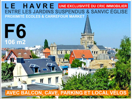 a vendre f6 106m2 sanvic église prox. carrefour market