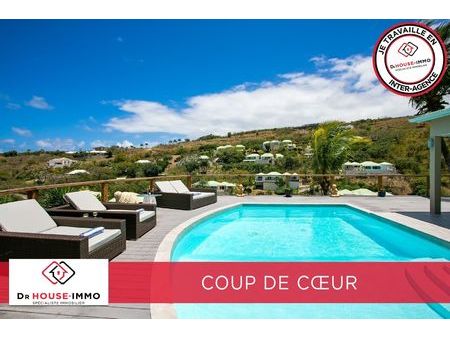 superbe villa t5 avec vue mer  piscine et studio indépendant à saint-martin  secteur baie 