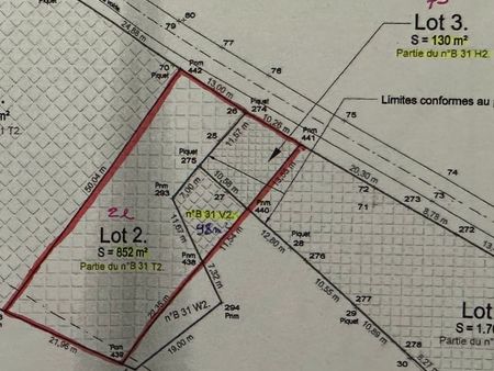 terrain libre de construction 1080 mètre carré