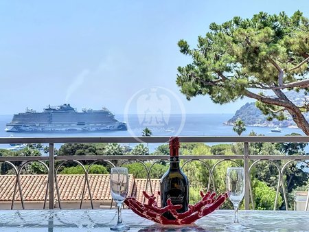 côte d'azur -triangle d'or - villefranche-sur-mer -appartement vue panoramique mer