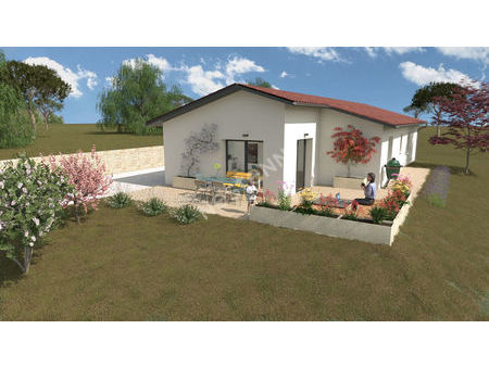 maison de plain pied st just chaleyssin de type 4 sur 903 m² de terrain.