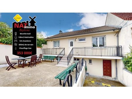 maison 6 pièces - 120m² - montfermeil