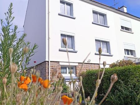 concarneau  4 chambres  sous-sol total et aménagé  jolie jardin  garage et atelier