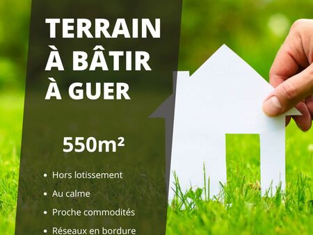 terrain 550 m² guer