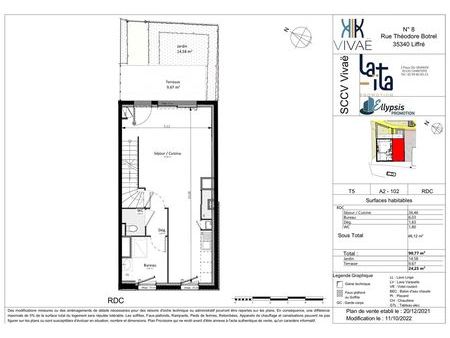 vente – maison type 5 – 90 m²