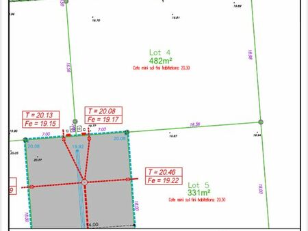 av terrain viabilisé 480 m2