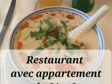 un restaurant au rdc avec appartement 60 m² au 1er