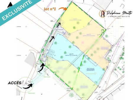 lot 1 : terrain à bâtir viabilisé 472 m2