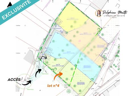 lot 4 : terrain à bâtir viabilisé - 751 m2