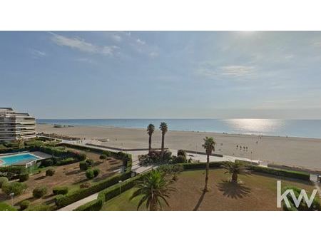 à vendre : appartement lumineux à canet plage vue mer