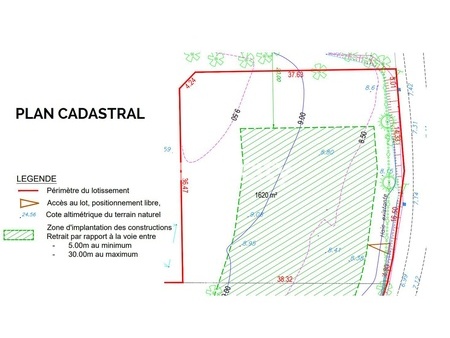 terrain - 1620 m²