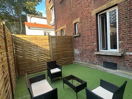 metro mairie de saint ouen 30m2 avec jardin