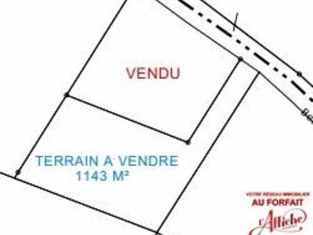 vente terrain 1143 m²