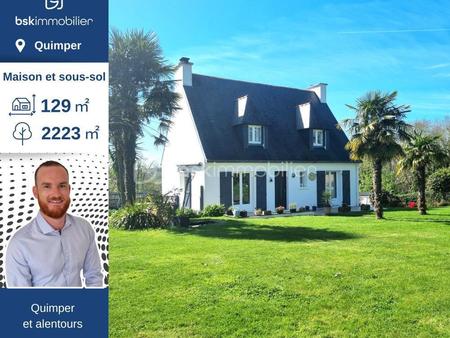 vente maison à quimper kerlaëron - ty bos - ergué sud (29000) : à vendre / 129m² quimper k