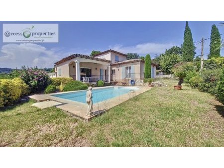 exclusivite biot - vente villa 5 pièces avec piscine et double garage