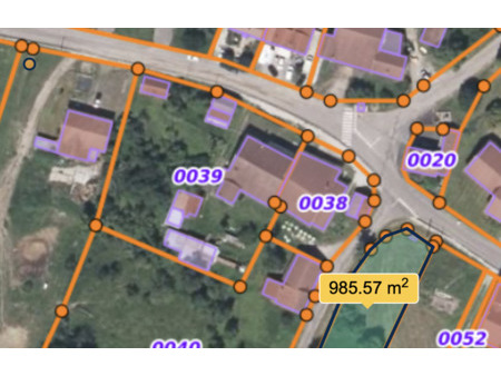 vente terrain 2063 m² héricourt (70400)