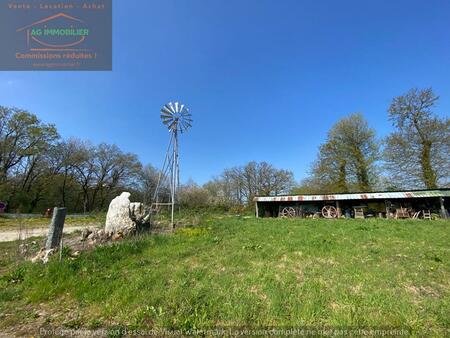 terrain de loisirs de 3350 m² avec 320 m² env de dépendances!