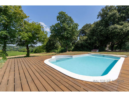 magnifique maison lumineuse à gensac-la-pallue avec piscine et vue sur les vignes