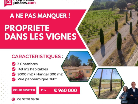 propriété avec hangar à vacqueyras (84190) 6 pièce(s) 155 m2