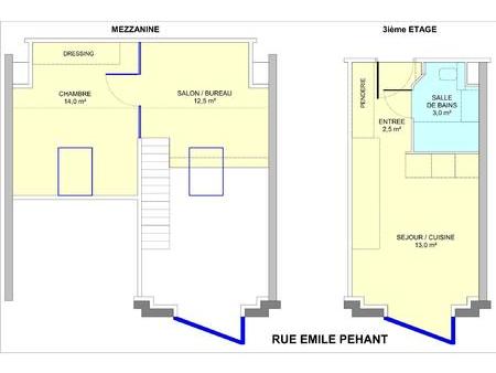 location appartement 2 pièces à nantes cité des congrès (44000) : à louer 2 pièces / 36m² 