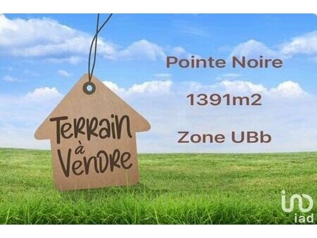 vente terrain de 1 391 m² à pointe