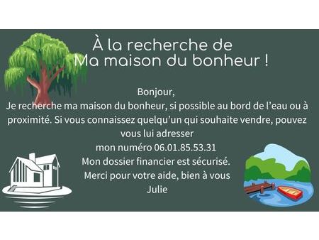 recherche maison au bord ou à proximité de l’eau