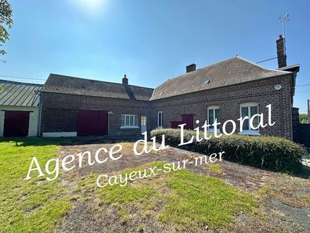 corps de ferme à 5 mn de cayeux-sur-mer - sur 8490 m² de terrain