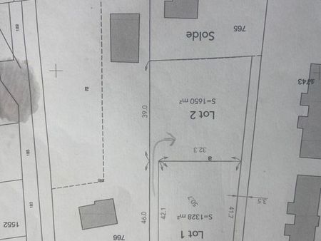 2 terrains 1350 m2 et 1553m2