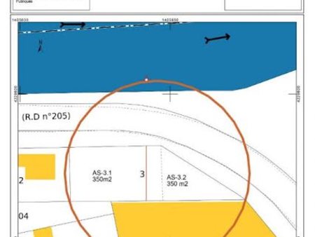 vente terrain 350 m²