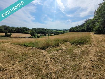 terrain avec cu avec vue dominante sur la campagne