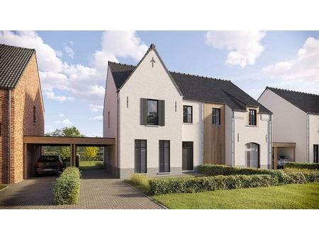 zes kwalitatieve halfopen nieuwbouwwoningen met tijdloze architectuur te koop