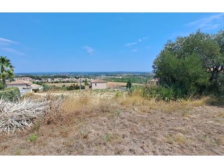 vente terrain 800 m² pézenas (34120)