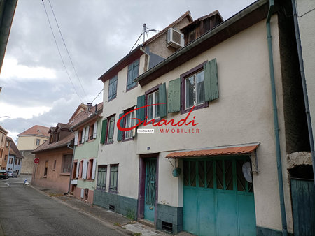 ensisheim (68190) maison a renover avec garage en centre vil